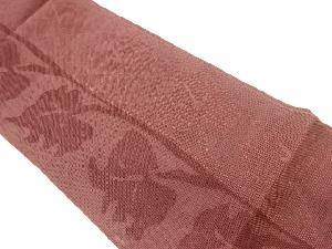 紗 蔦模様織出し袋帯